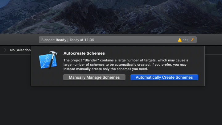 Dev-Doc-Building-Blender-Xcode11-automatically-create-popup.png
